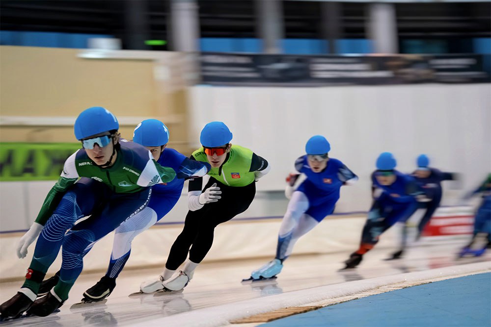 Шикарное выступление иркутских конькобежцев в Коломне